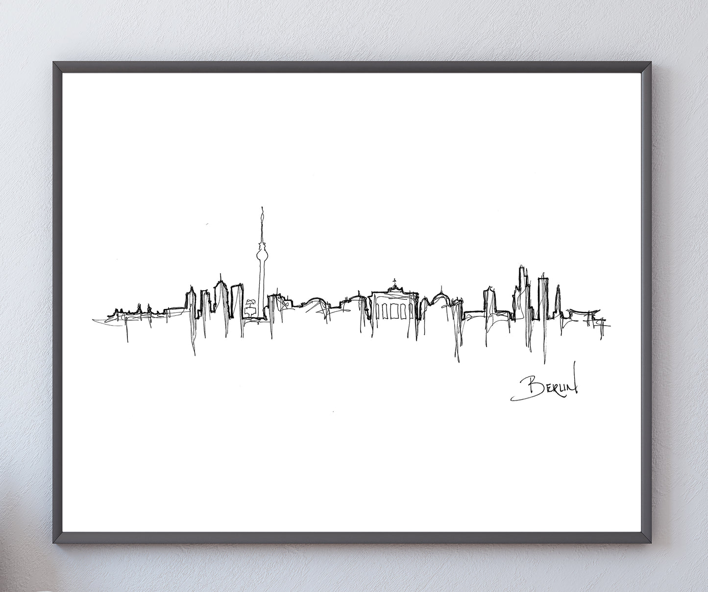 Berlin Skyline Art Print, Berlin Print, Berlin Poster, Wall Art, Original Art Minimalist Art Travel Gift Home Decor Office Decor