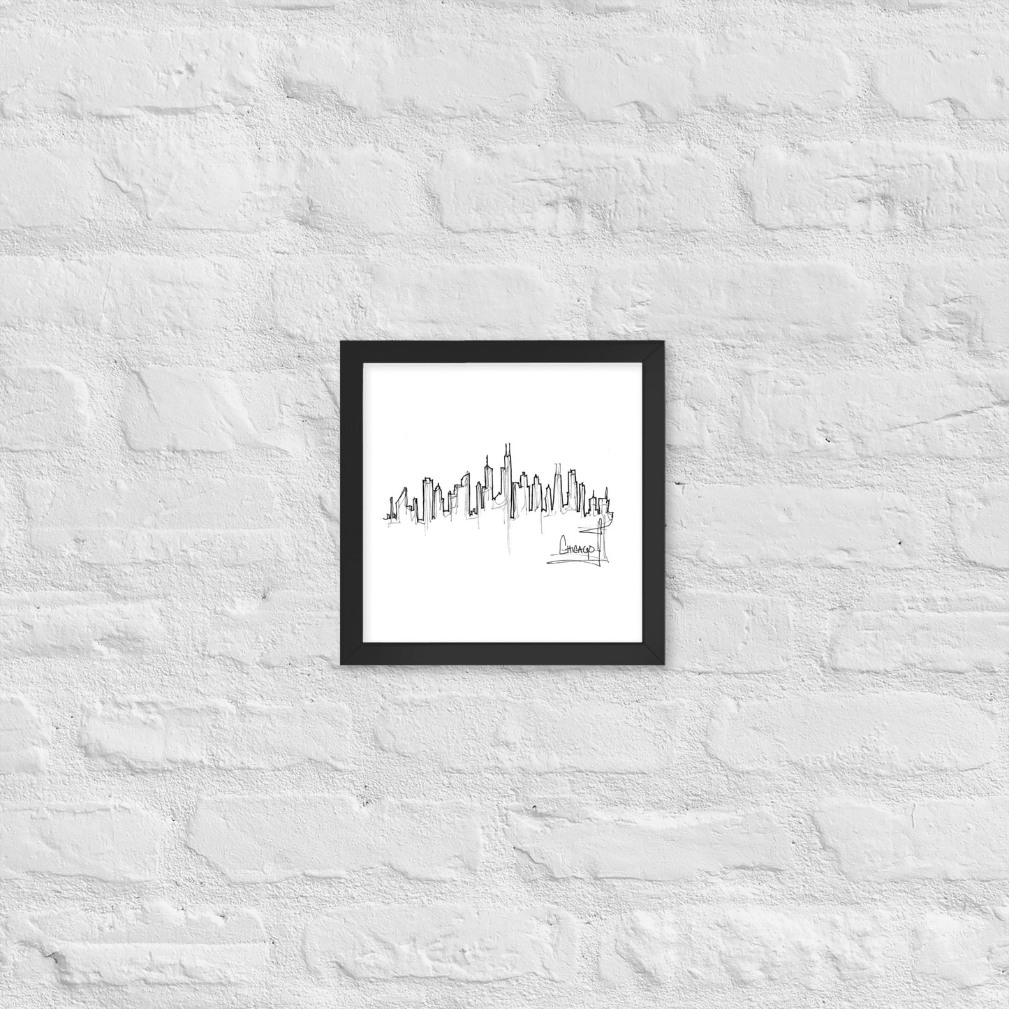 Chicago Skyline Framed Art Print
