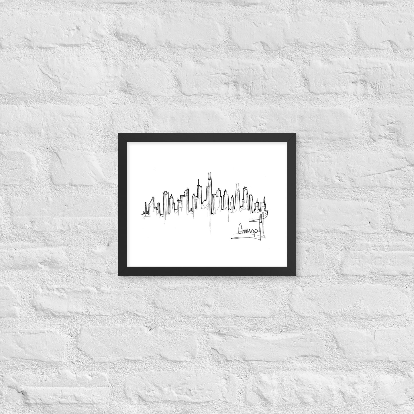 Chicago Skyline Framed Art Print