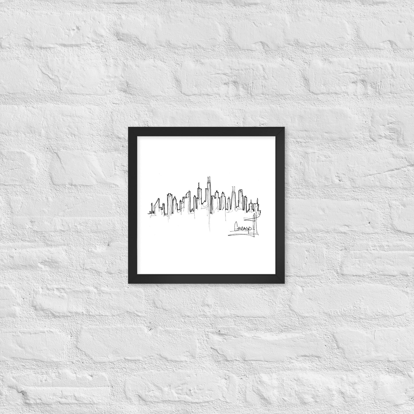 Chicago Skyline Framed Art Print