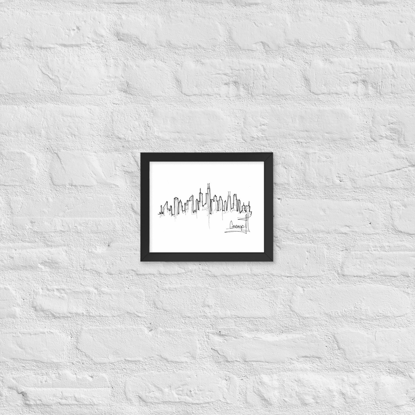 Chicago Skyline Framed Art Print