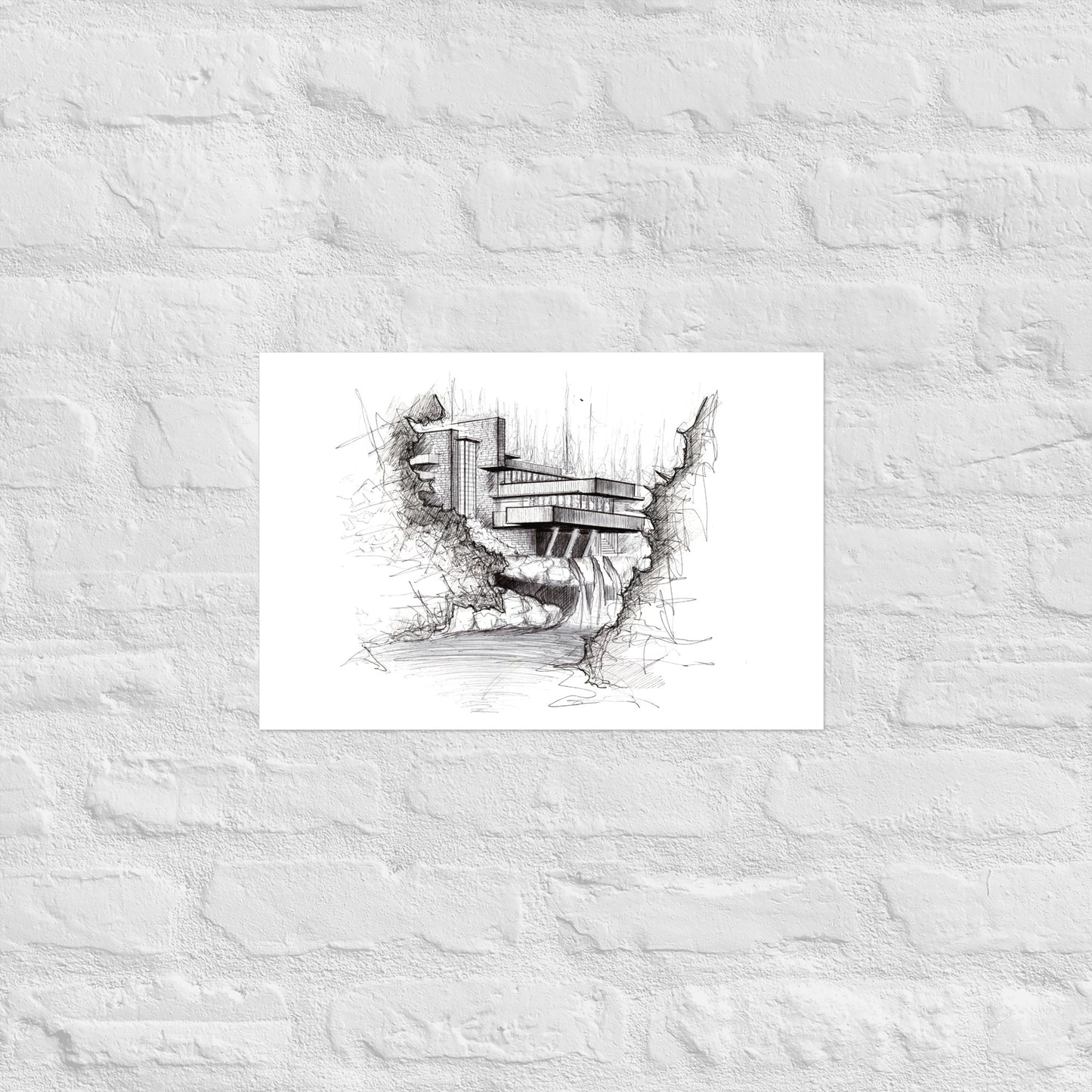 Fallingwater Art Print