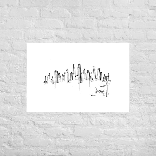 Chicago Skyline Art Print