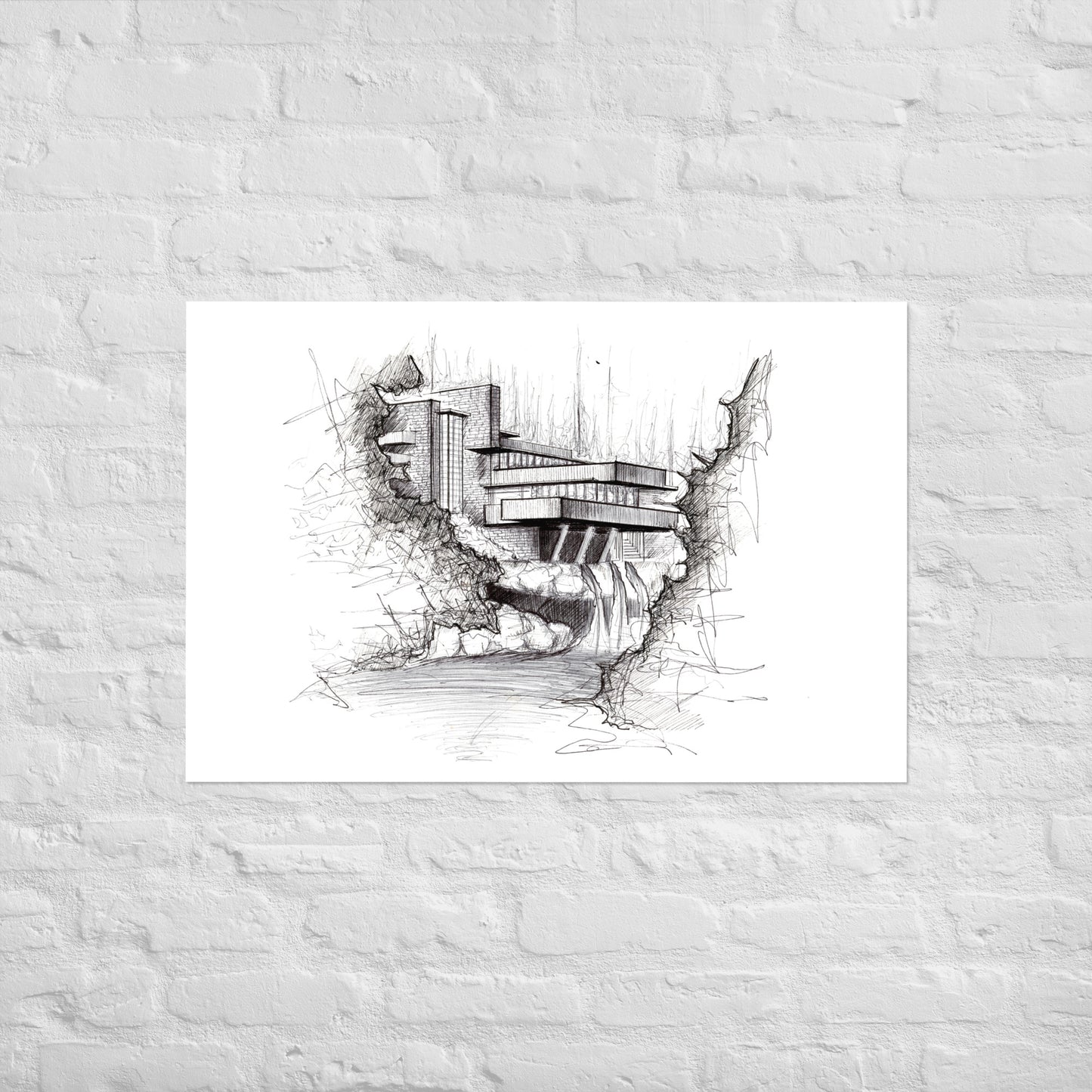 Fallingwater Art Print