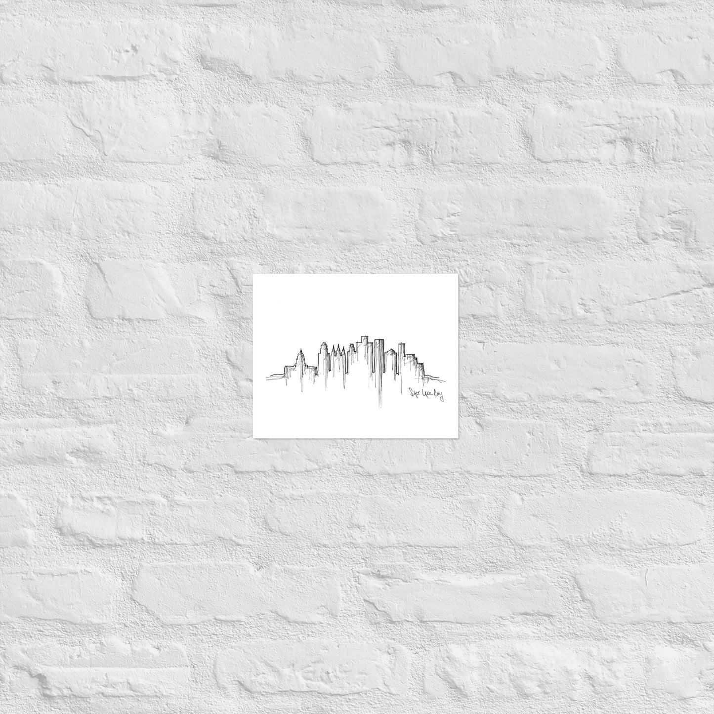 Salt Lake City Skyline Art Print, Salt Lake City Print, Salt Lake City Poster, Wall Art, Original Art, Minimalist Art Travel Gift Home Decor